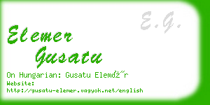 elemer gusatu business card